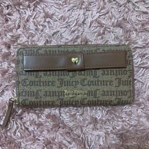 Juicy Couture Brown Zip Up Wallet